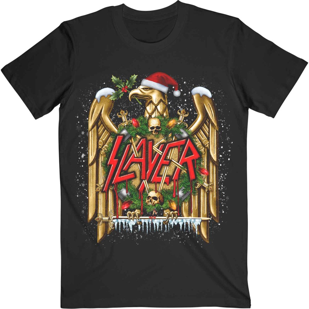 Slayer - Holiday Eagle Heren Tshirt - Zwart